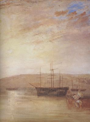 Joseph Mallord William Turner Shipping off East Cowes Headland (mk31) oil painting image